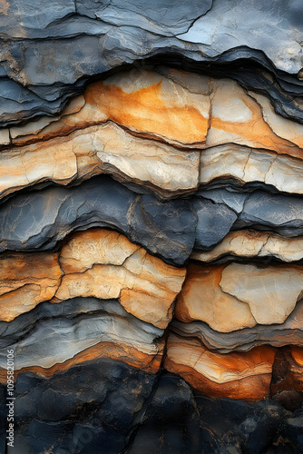 Layered Rock Formation Photo