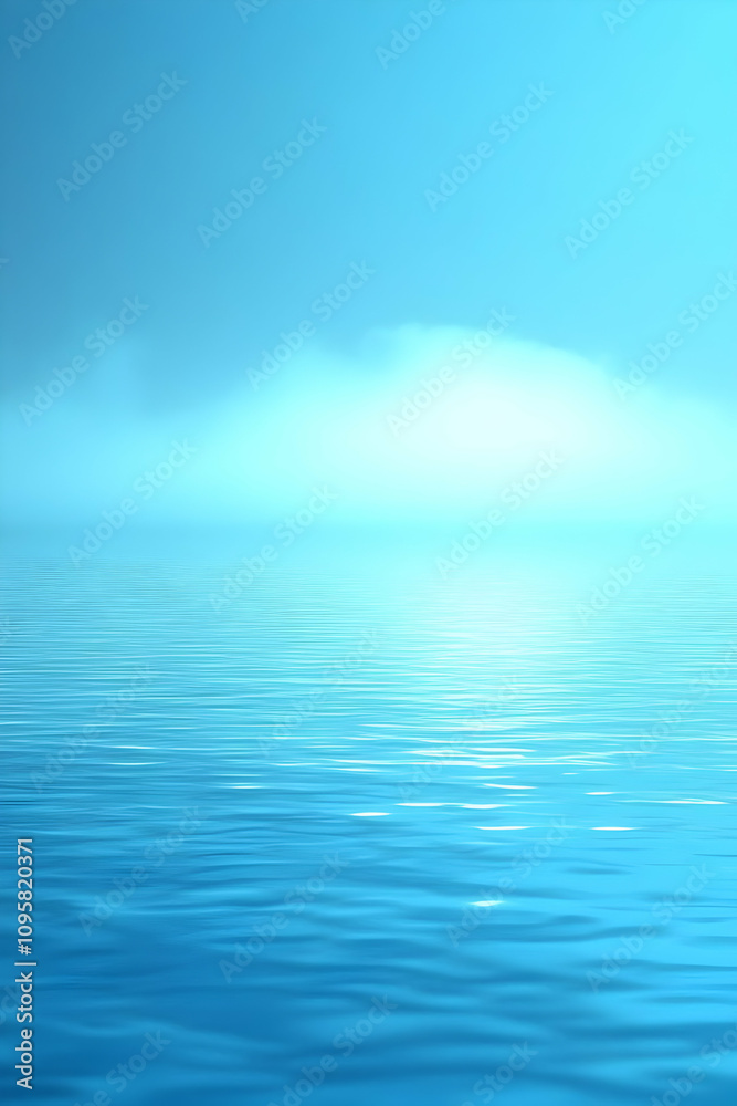 Obraz premium Serene Ocean Background Illustration