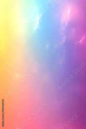 Pastel Rainbow Abstract Bac...