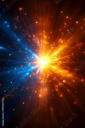 Abstract Background, Blue a...