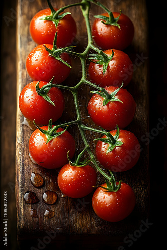 Juicy Vine Tomatoes Realist...