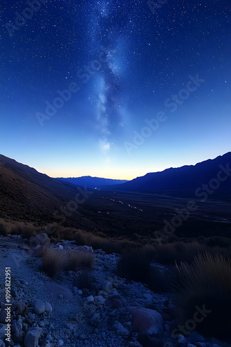 Milky Way over Mountain Val...