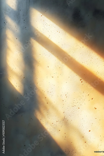 Sunlit Concrete Wall Backgr...