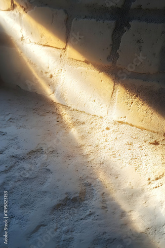 Sunlit Brick Wall and Textu...