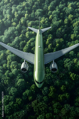Eco-Friendly Airplane Over ...