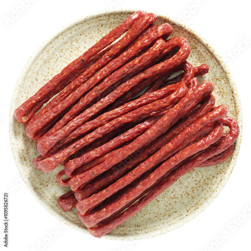 Kabanos - polish thin sausages photo