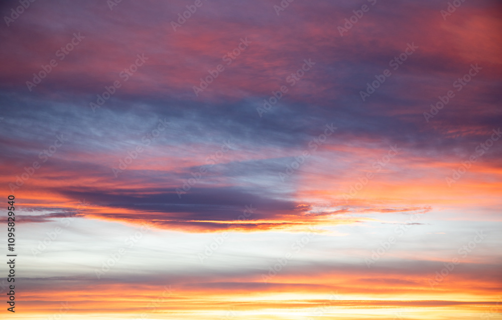 Wonderful colorful clouds at sunset in Wyoming Wonderful colorful clouds at sunset in Wyoming