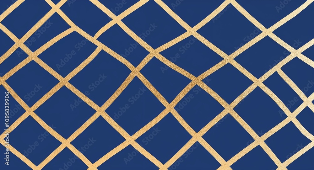 Gold Cross pattern hand drawn design on Blue background illustration Gold Cross pattern hand drawn design on Blue background illustration