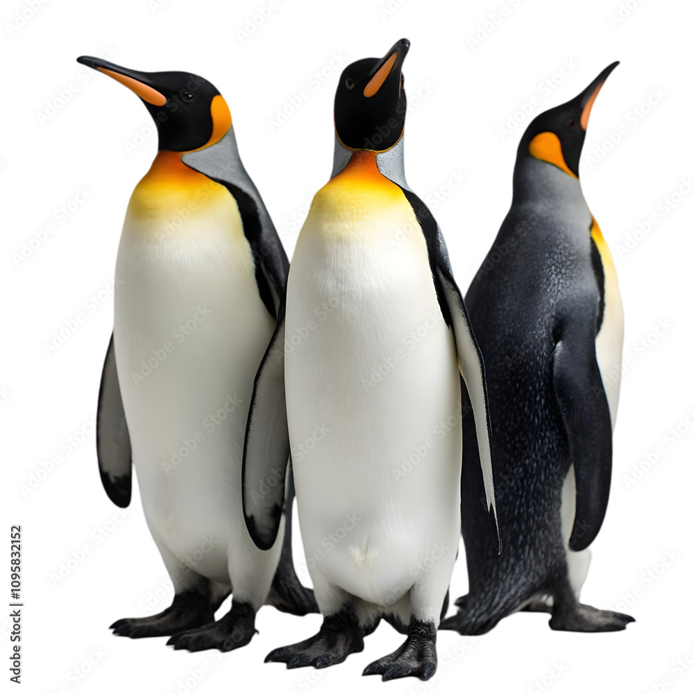 Obraz premium Penguins Displaying Social Behavior in a Natural Habitat Wildlife Photography Antarctica Close-Up View Animal Behavior