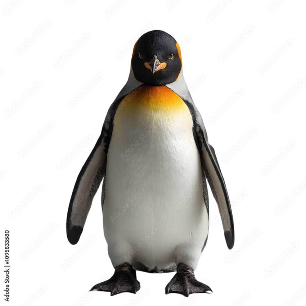 Fototapeta premium Penguin Portrait in Natural Habitat Wildlife Photography Antarctica Close-Up Animal Behavior Nature Conservation