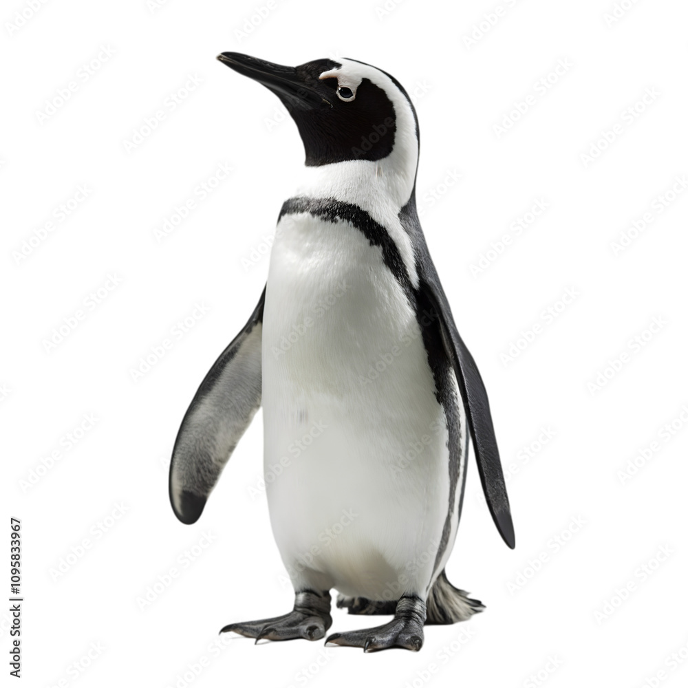 Obraz premium Penguin Portrait Arctic Region Animal Photography Natural Habitat Close-Up View Wildlife Conservation and Awareness
