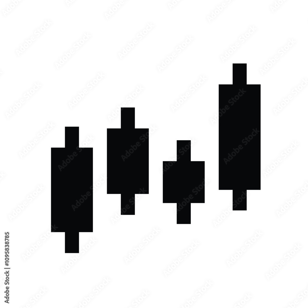 Chart Icon. trading icon. growing bar graph icon. Business charts and graph icons. Statistics and Analysis Outline Icon, down or up arrow. solid design style Chart Icon. trading icon. growing bar graph icon. Business charts and graph icons. Statistics and Analysis Outline Icon, down or up arrow. solid design style