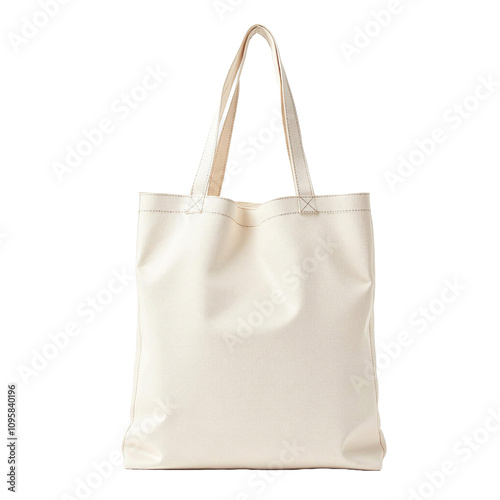 Plain Beige Canvas Tote Bag 