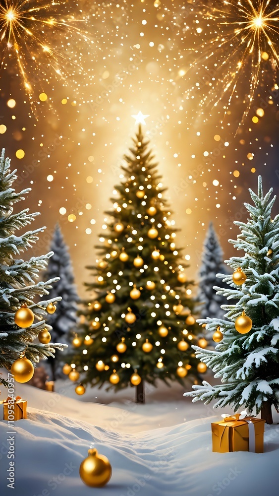 christmas tree with lights christmas tree with lights