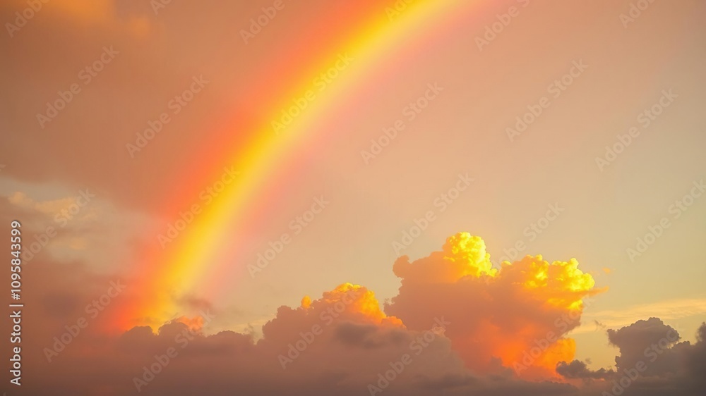 A shimmering candy-coated rainbow arcing across the sky in a breathtaking sunset scene, bright hues, sugary clouds, stunning sunset A shimmering candy-coated rainbow arcing across the sky in a breathtaking sunset scene, bright hues, sugary clouds, stunning sunset