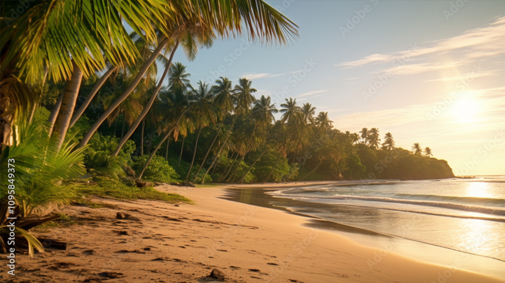 Fototapeta premium trees on the beach