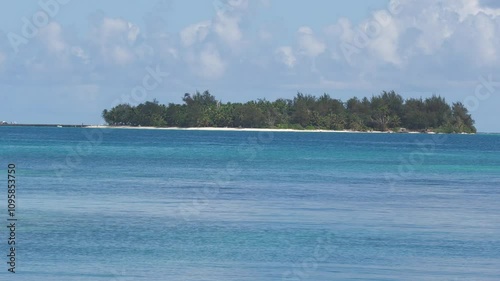 Medium wide footage of Managaha Island, a famous destination in Saipan, Northern Mariana Islands photo