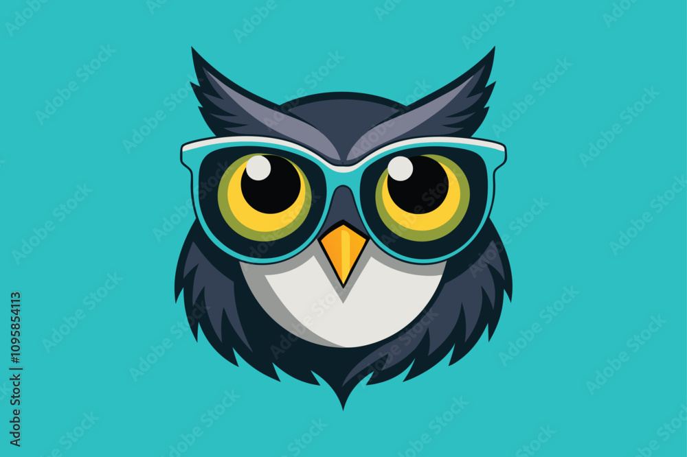 Fototapeta premium owl on white
