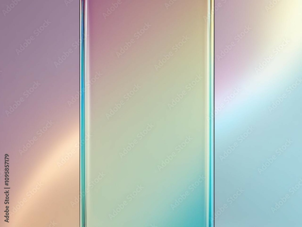 Modern Gradient Glass Aesthetics: 3D Transparent Panels in Soft Pastel Tones Modern Gradient Glass Aesthetics: 3D Transparent Panels in Soft Pastel Tones
