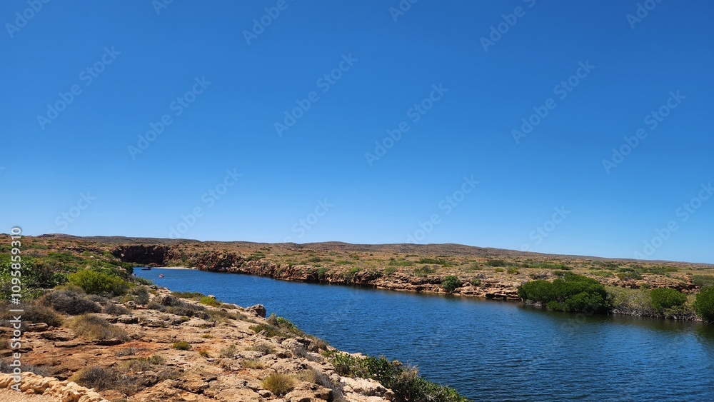 Obraz premium Yardie Creek in Ningaloo, Cape Range National Park, Western Australia