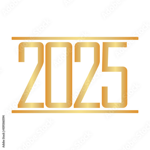 2025 New Year Gold Stylish Design
