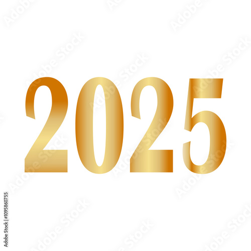 2025 New Year Gold Stylish Design