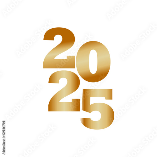 2025 New Year Gold Stylish Design