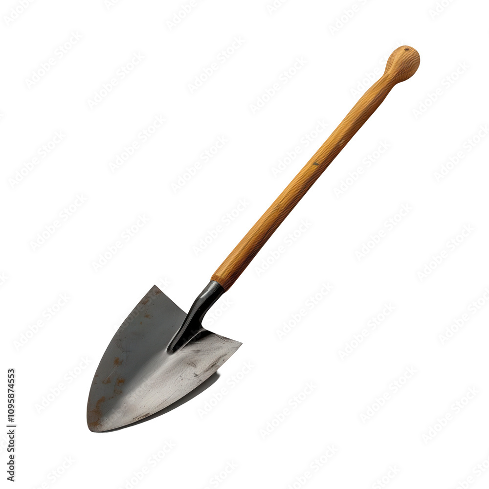 Garden tool usage outdoor garden image of a shovel natural setting close-up view transparent background Garden tool usage outdoor garden image of a shovel natural setting close-up view transparent background