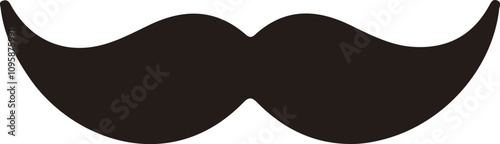 A Beautiful color Moustache icons vector on white background, Moustache
