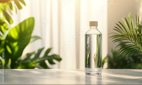 plant in a glass vase