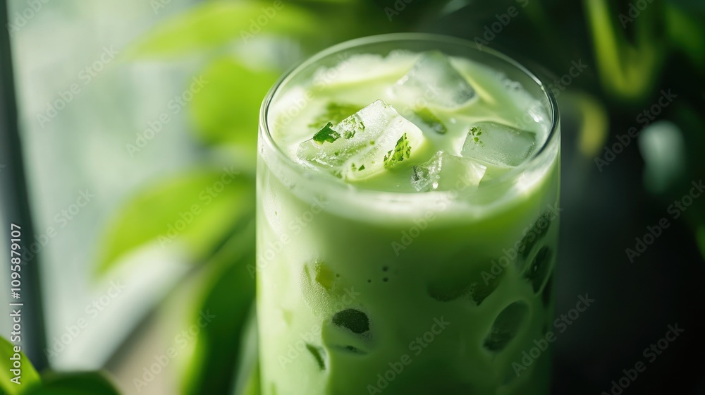 Refreshing Iced Matcha Latte