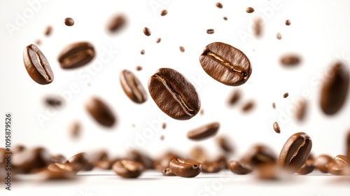 Coffee Beans in Flight