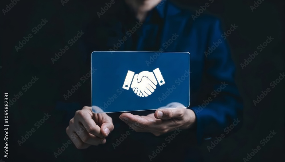 Digital Collaboration Virtual Meeting Business Strategy Online Environment Professional Viewpoint Partnership Concept