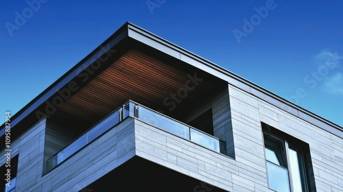 Modern Architectural Design Low Angle Perspective