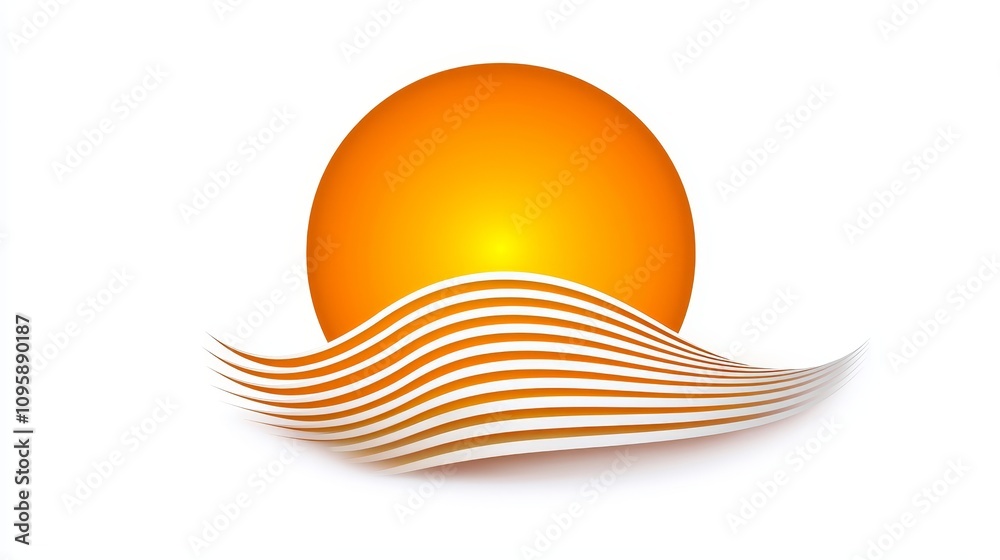 Shining sun with glowing light effects, isolated on pure white Shining sun with glowing light effects, isolated on pure white