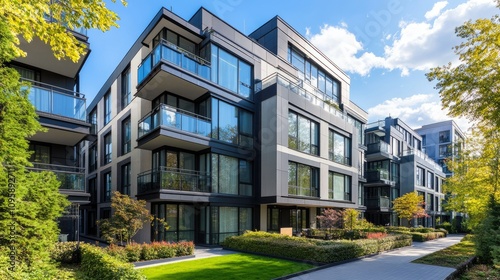 Modern Apartments on a Sunny Day