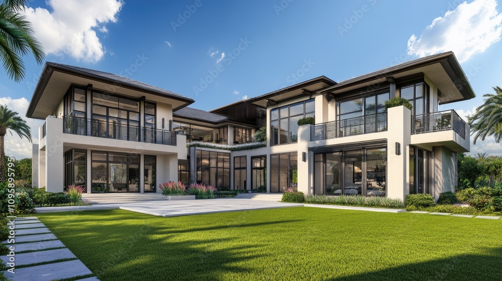 Modern Luxurious House with Beautiful Landscape