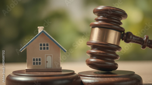 Closeup of Judge gavel with symbolizing foreclosure proceedings