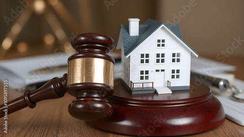Closeup of Judge gavel with symbolizing foreclosure proceedings
