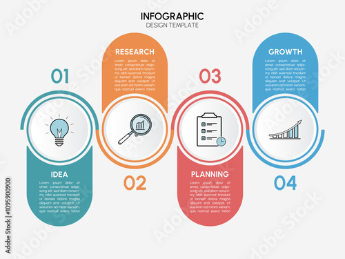 Timeline Creator infographic template. 5 Step timeline journey, calendar Flat simple infographics design template. presentation graph
