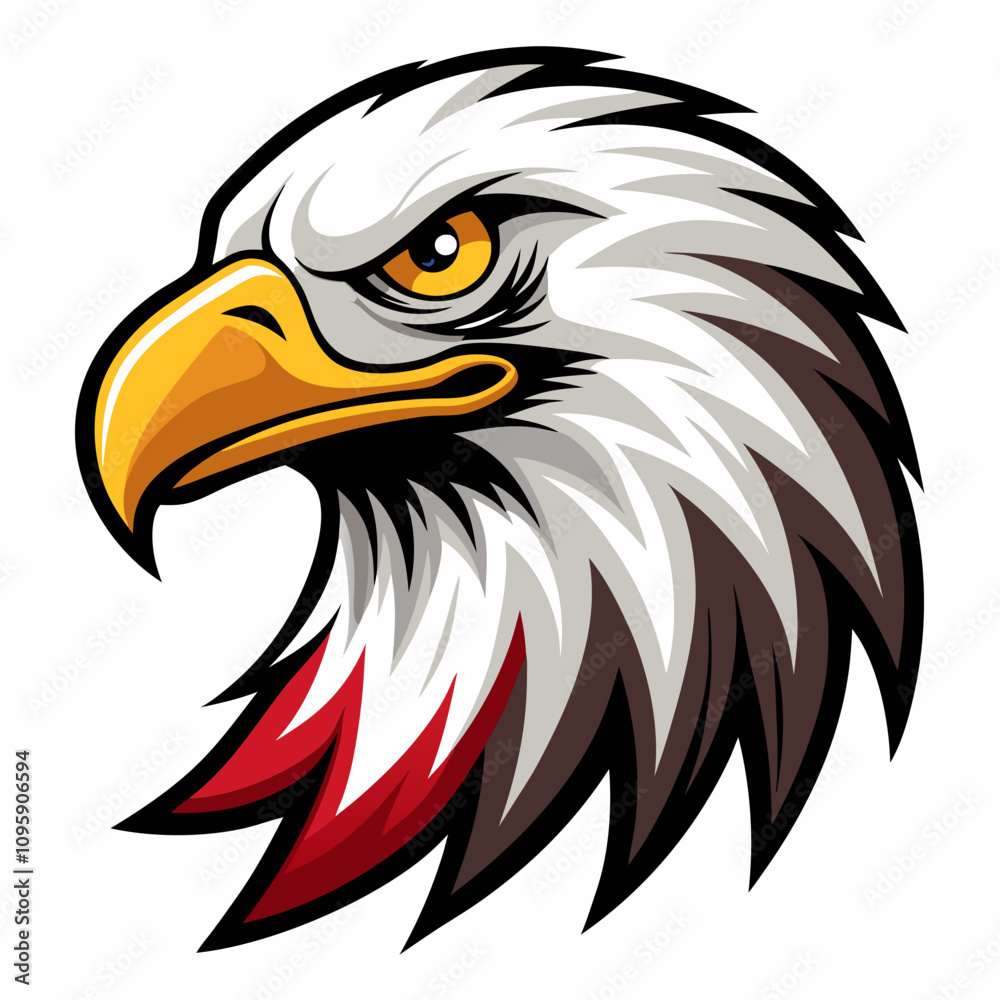 head of eagle mascot vector head of eagle mascot vector