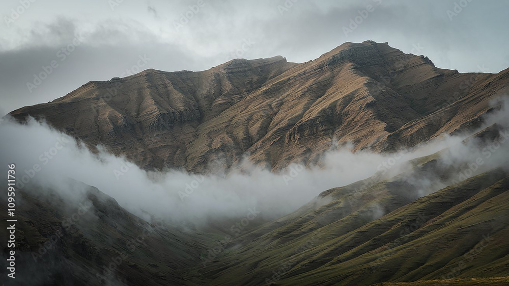 landscape with fog landscape with fog