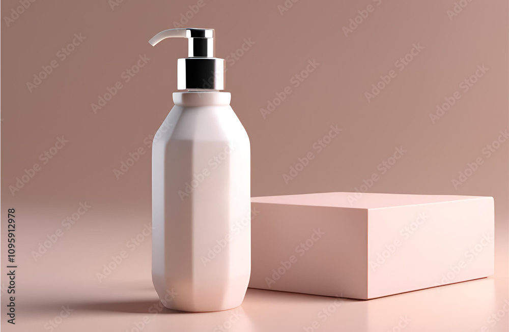 Makeup Remover bottle with blank label Makeup Remover bottle with blank label