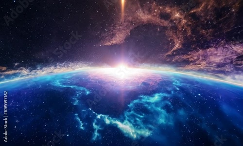 Epic Deep space universe, mystical background . Generative AI