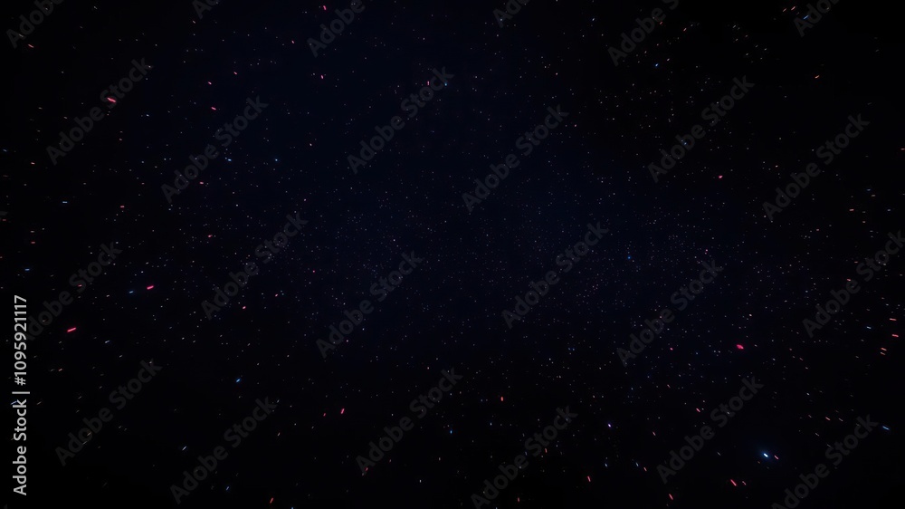 A dark space with small red sparks flying upward surrounded by blue sparks in all directions, vibrant energy, flashing lights A dark space with small red sparks flying upward surrounded by blue sparks in all directions, vibrant energy, flashing lights