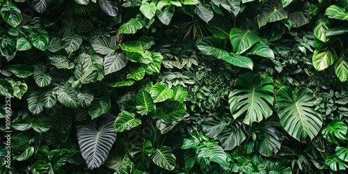 An interior living wall with various plants covering a vertical surface, adding lush greenery indoors.