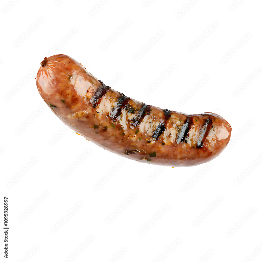sausage with grill marks on transparent background sausage with grill marks on transparent background