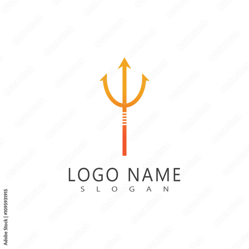 Trident Logo Template vector icon Trident Logo Template vector icon