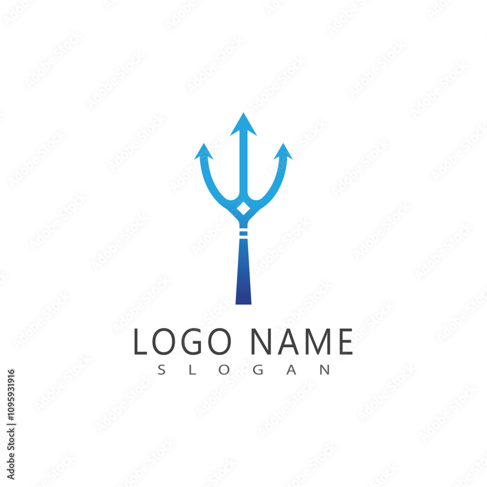 Trident Logo Template vector icon Trident Logo Template vector icon
