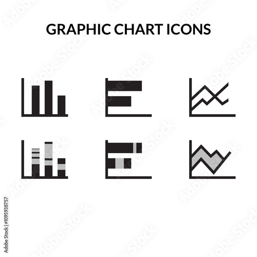 Simple Graphic Charts Icons sheets in EPS 10